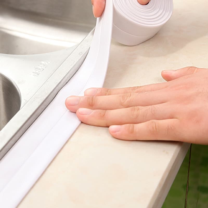 Sealing Strip Sticker PVC Dapur Kamar Mandi 3.7cmx3.2M - Mildew Sealing Strip Sticker PVC Dapur Kamar Mandi 3.7cmx3.2M HX3NWH_PUTIH Sealing Strip Sticker PVC Dapur Kamar Mandi 3.7cmx3.2M - Mildew Sealing Strip Sticker PVC Dapur Kamar Mandi 3.7cmx3.2M HX3NWH_PUTIH