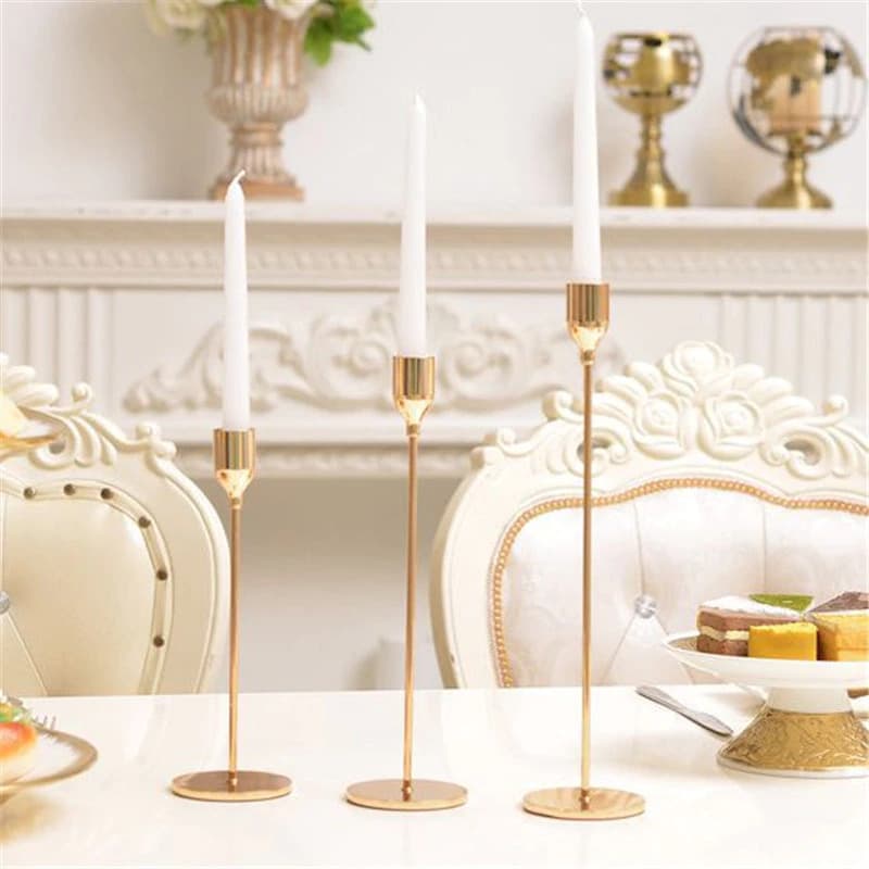 Holder Lilin Dekorasi Candle Romantic Dinner Decoration 3 PCS - Faroot Holder Lilin Dekorasi Candle Romantic Dinner Decoration 3 PCS - C-11 HAMXGD_GOLD Holder Lilin Dekorasi Candle Romantic Dinner Decoration 3 PCS - Faroot Holder Lilin Dekorasi Candle Romantic Dinner Decoration 3 PCS - C-11 HAMXGD_GOLD