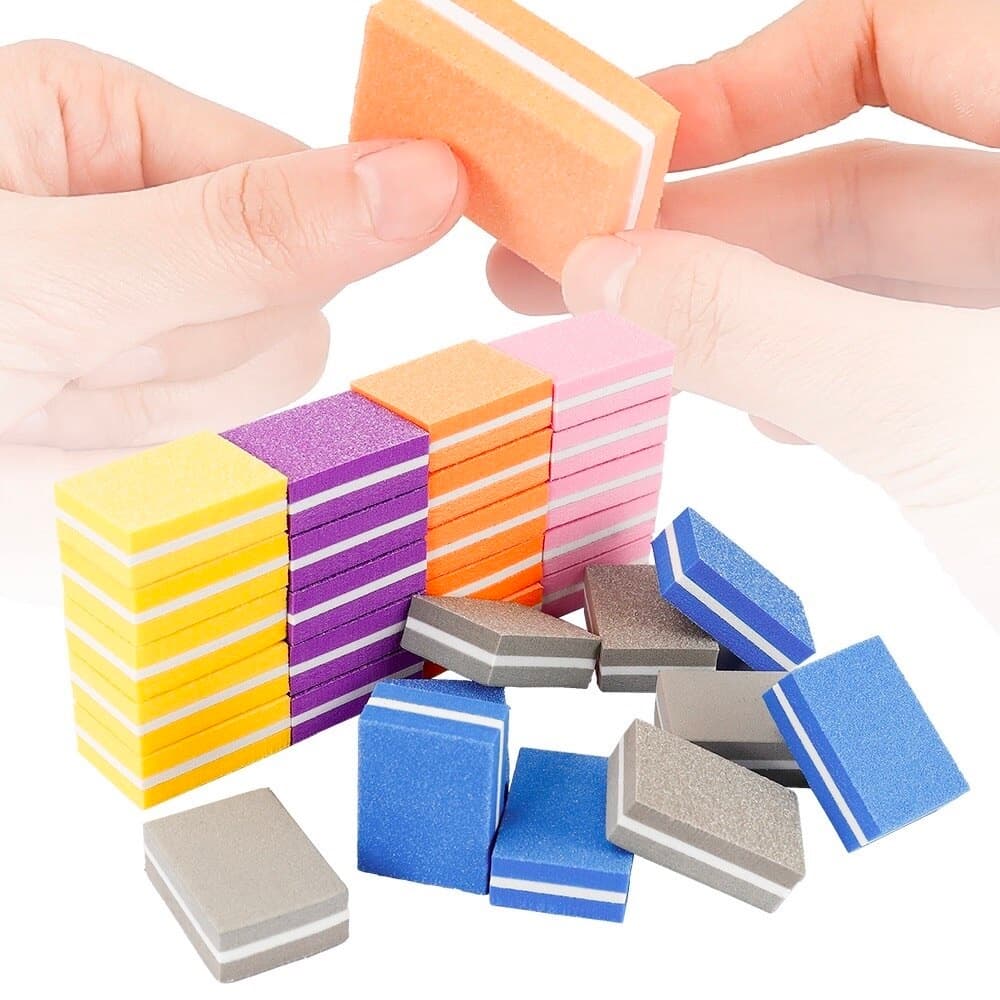 Balok Kikir Kuku Nail Polishing Block Manicure 50 PCS