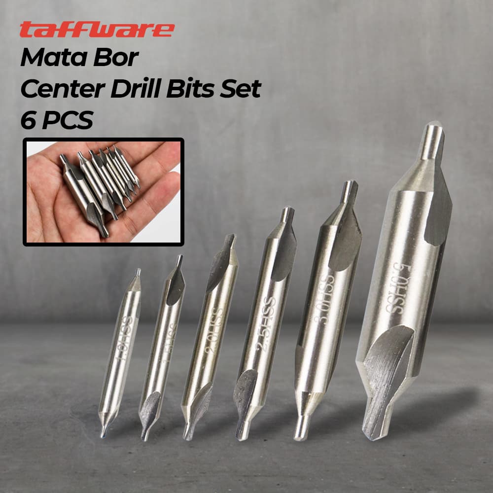 Mata Bor Center Drill Bits Set Precision 6 PCS