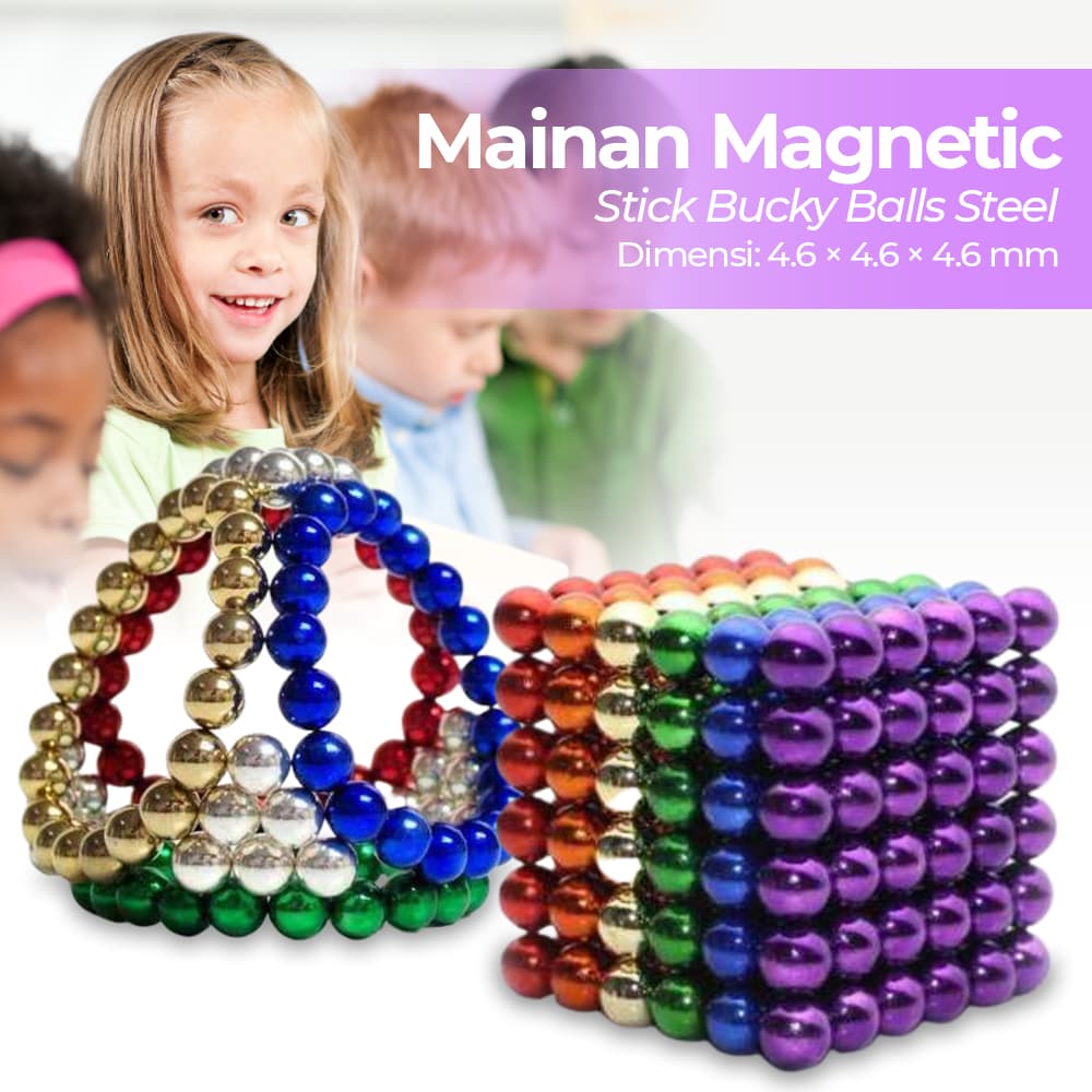 Mainan Bola Magnetic Stick Bucky Balls Steel 216 PCS - Toddi Mainan Bola Magnetic Stick Bucky Balls Steel 216 PCS - TH7005A TH5AMC_4.6_X_4.6_X_4.6_MM_MULTI_WARNA Mainan Bola Magnetic Stick Bucky Balls Steel 216 PCS - Toddi Mainan Bola Magnetic Stick Bucky Balls Steel 216 PCS - TH7005A TH5AMC_4.6_X_4.6_X_4.6_MM_MULTI_WARNA