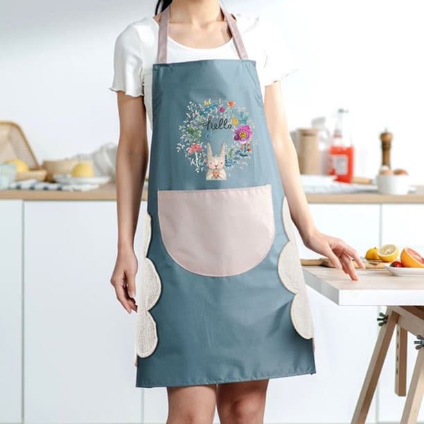 Celemek Masak Apron Dapur Model Kantong Anti Minyak Waterproof