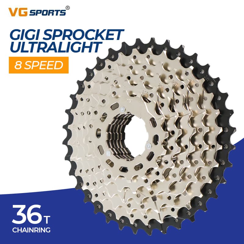 Gigi Sprocket Sepeda Round Ultralight 8 Speed 11-36T - VG Sports Gigi Sprocket Sepeda Round Ultralight 8 Speed 11-36T - VG72 SE97SV_SILVER Gigi Sprocket Sepeda Round Ultralight 8 Speed 11-36T - VG Sports Gigi Sprocket Sepeda Round Ultralight 8 Speed 11-36T - VG72 SE97SV_SILVER