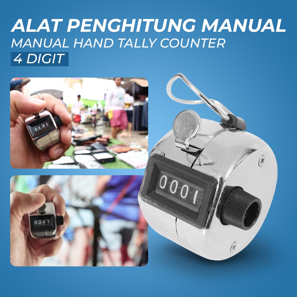 Alat Penghitung Manual Hand Tally Counter Manual 4 Digit Stainless - Alat Penghitung Manual Hand Tally Counter Manual 4 Digit Stainless - TD99 HAEHSV_SILVER Alat Penghitung Manual Hand Tally Counter Manual 4 Digit Stainless - Alat Penghitung Manual Hand Tally Counter Manual 4 Digit Stainless - TD99 HAEHSV_SILVER
