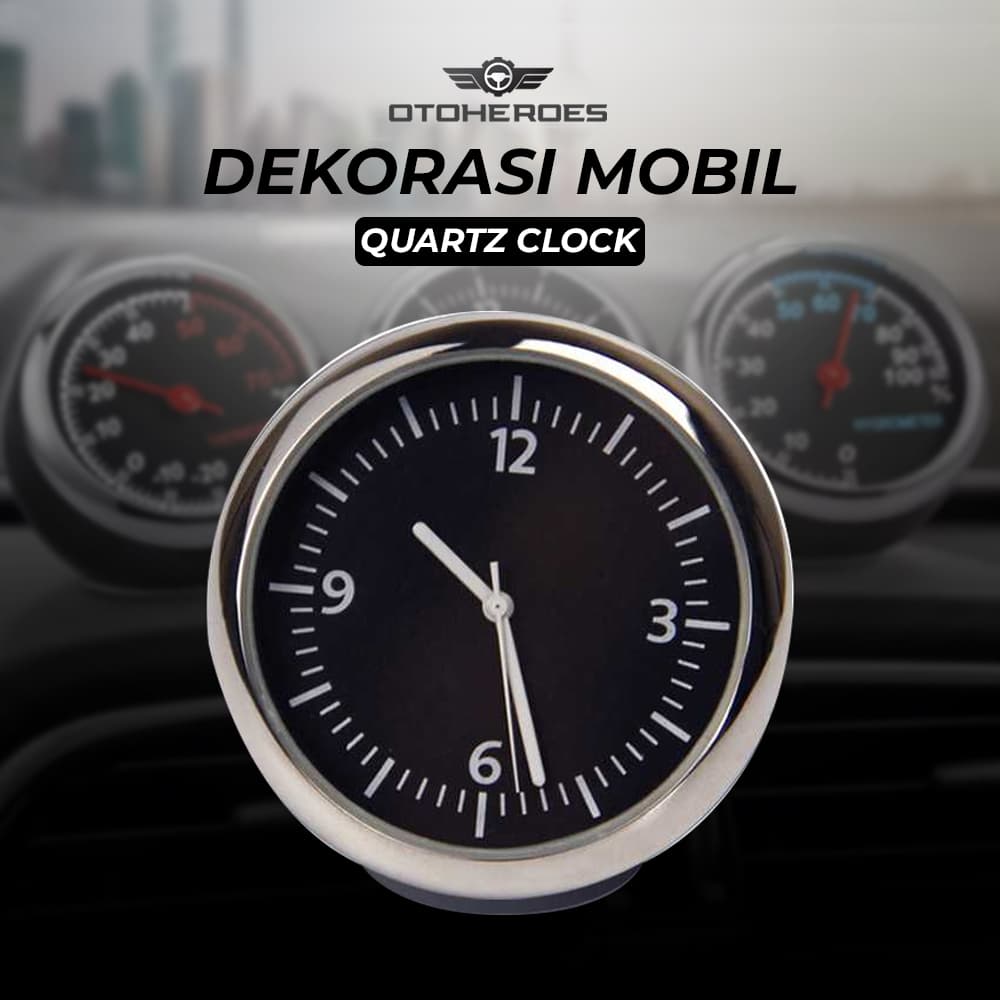 Dekorasi Mobil Mini Otomotive Decoration - OTOHEROES Dekorasi Mobil Mini Otomotive Decoration - Q194 RS9TBK_QUARTZ_CLOCK Dekorasi Mobil Mini Otomotive Decoration - OTOHEROES Dekorasi Mobil Mini Otomotive Decoration - Q194 RS9TBK_QUARTZ_CLOCK