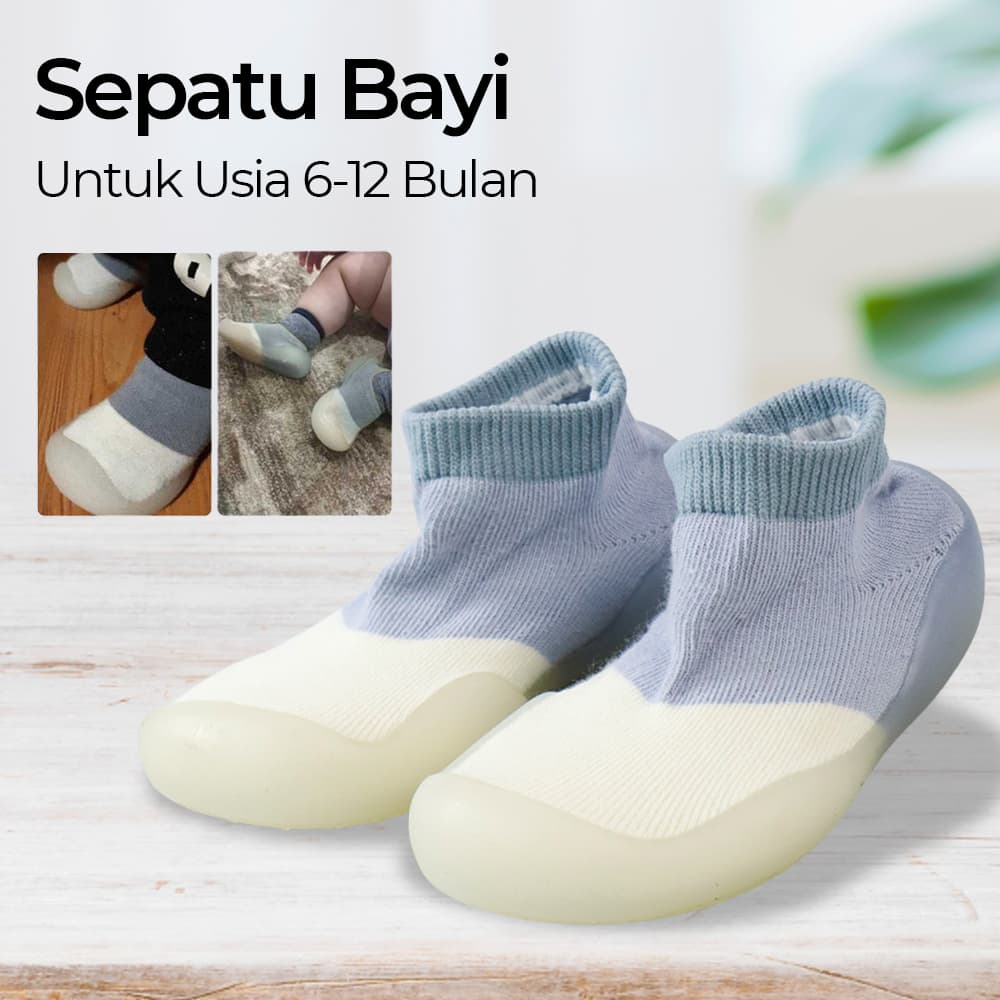 Sepatu Bayi Baby Socks Shoes 6-12 Bulan - Missangel Sepatu Bayi Baby Socks Shoes 6-12 Bulan - SK612 ST4OGI_GRAY_WHITE Sepatu Bayi Baby Socks Shoes 6-12 Bulan - Missangel Sepatu Bayi Baby Socks Shoes 6-12 Bulan - SK612 ST4OGI_GRAY_WHITE