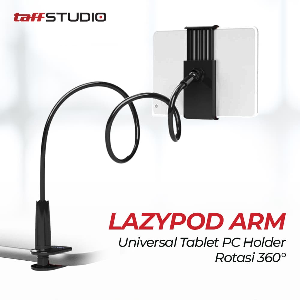 Lazypod Arm Universal Smartphone Tablet Holder Klip Clamp
