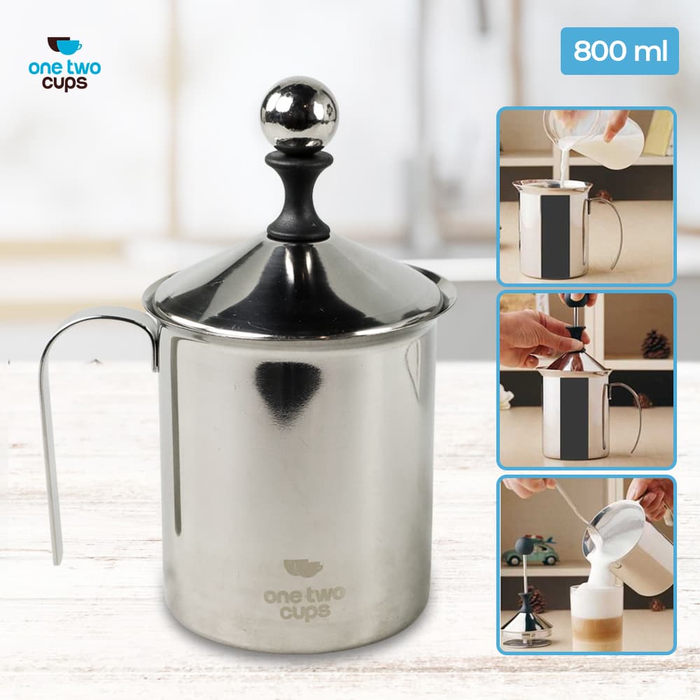 Alat Pembuat Buih Susu Milk Frother - One Two Cups Alat Pembuat Buih Susu Milk Frother - WZ0012 HXIGSV_800ML_SILVER Alat Pembuat Buih Susu Milk Frother - One Two Cups Alat Pembuat Buih Susu Milk Frother - WZ0012 HXIGSV_800ML_SILVER