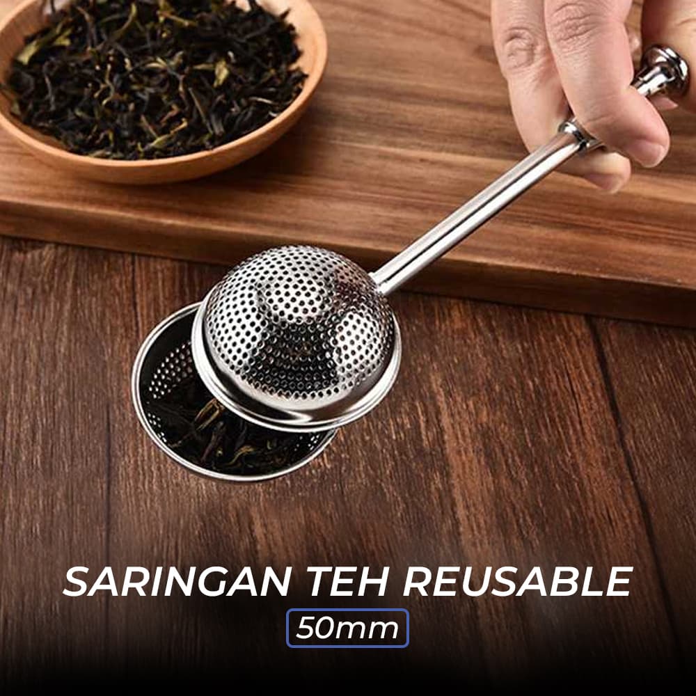 Filter Saringan Teh Reusable Tea Infuser Strainer 50mm