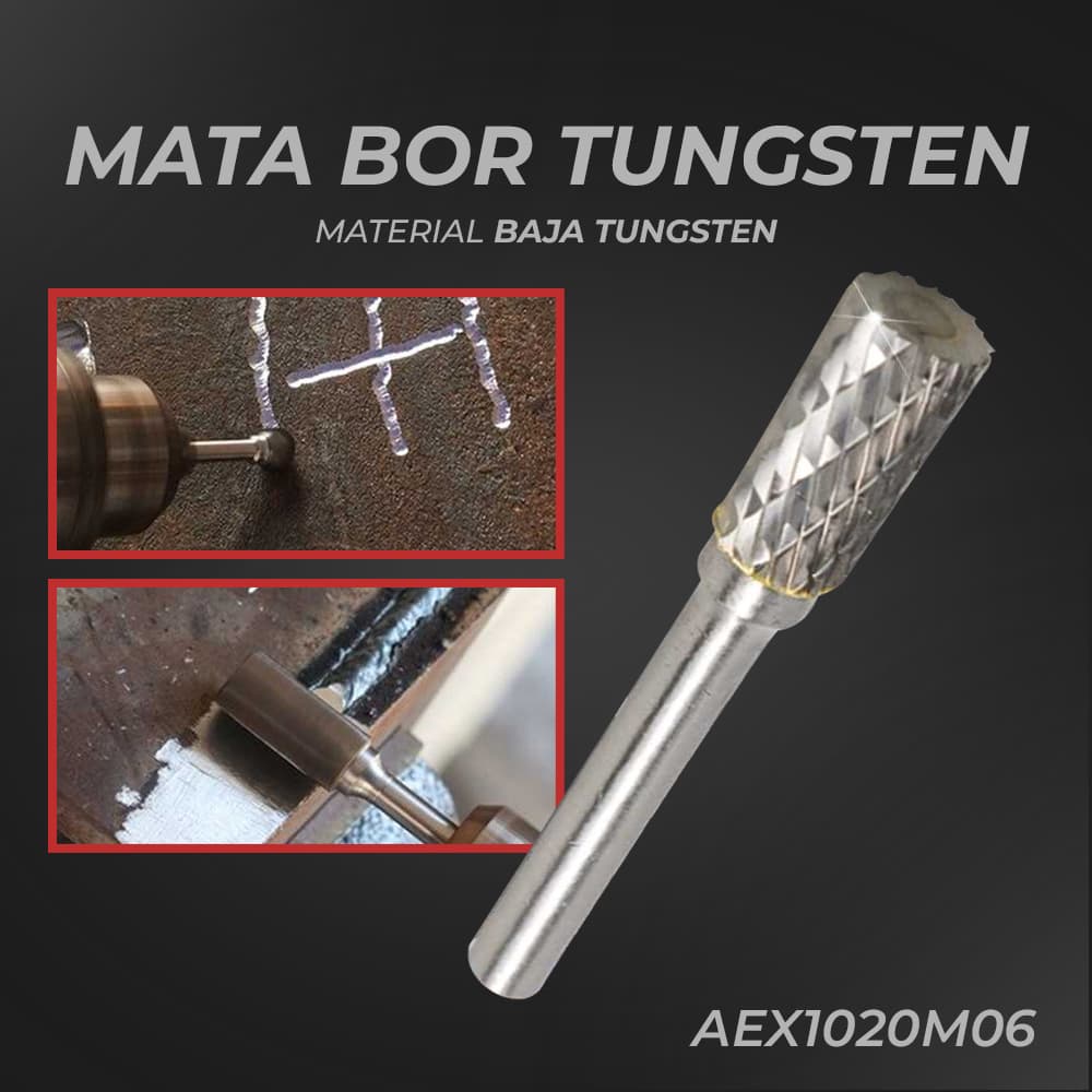 Mata Bor Tungsten Carbide Rotary File Cylindrical Cutter - BINOAX Mata Bor Tungsten Carbide Rotary File Cylindrical Cutter - GJ0107 OT98SV_AEX1020M06_SILVER Mata Bor Tungsten Carbide Rotary File Cylindrical Cutter - BINOAX Mata Bor Tungsten Carbide Rotary File Cylindrical Cutter - GJ0107 OT98SV_AEX1020M06_SILVER
