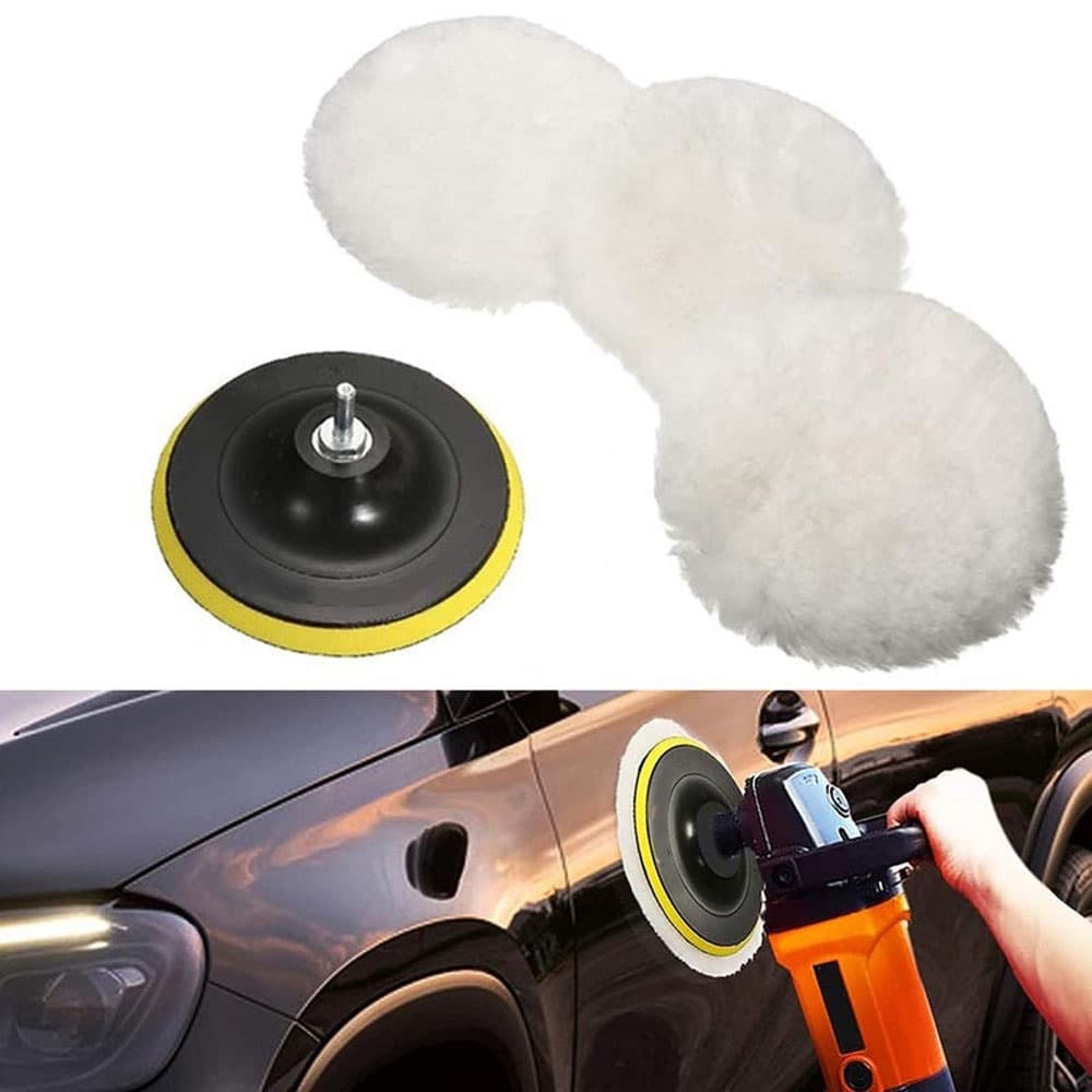 Pad Poles Bodi Mobil Wol Waxing Polishing Wheel 7 Inch 5 PCS