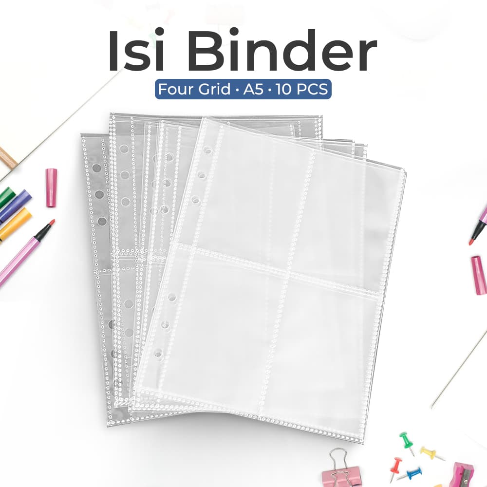 Isi Binder Photocard Four Grid Booklet A5 10PCS