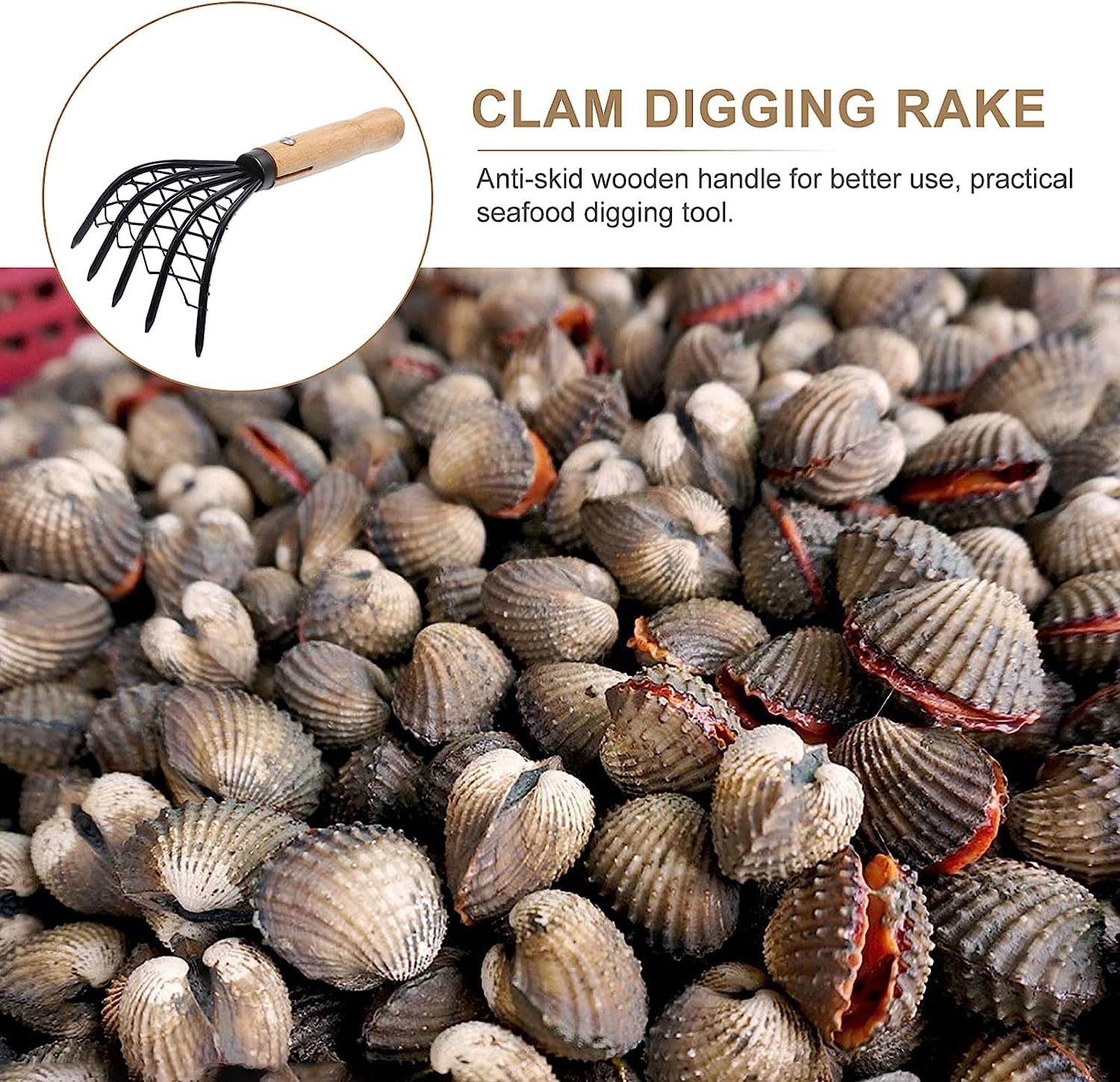 Garpu Kerang Alat Penggali Pasir 5 Cakar - HelpMate Garpu Kerang Alat Penggali Pasir 5 Cakar - HM12 TH6MBK_HITAM Garpu Kerang Alat Penggali Pasir 5 Cakar - HelpMate Garpu Kerang Alat Penggali Pasir 5 Cakar - HM12 TH6MBK_HITAM