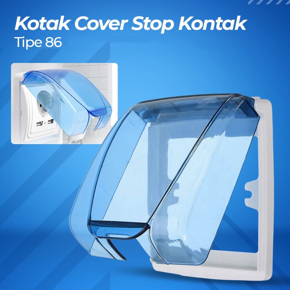 Kotak Cover Stop Kontak Dinding Type 86 - TaffHOME Kotak Cover Stop Kontak Dinding Type 86 - S126 HZL1BL_BIRU Kotak Cover Stop Kontak Dinding Type 86 - TaffHOME Kotak Cover Stop Kontak Dinding Type 86 - S126 HZL1BL_BIRU