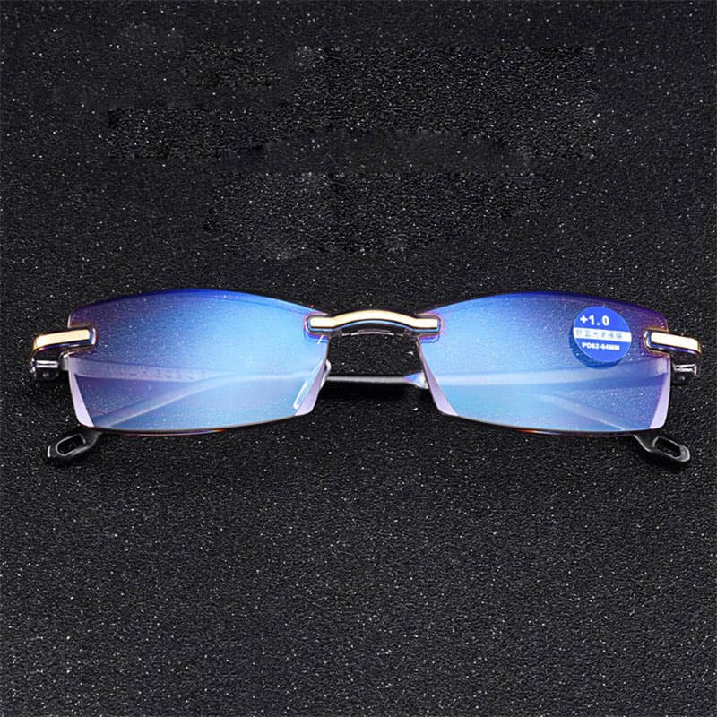 Kacamata Baca Frameless Anti Blue Light Reading Plus 1