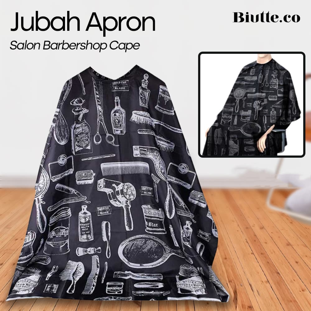 Jubah Apron Pangkas Rambut Salon Barbershop Cape
