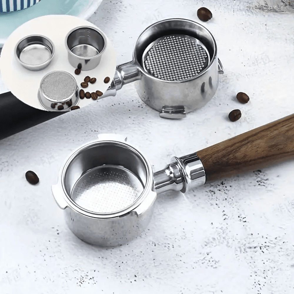 Filter Basket Portafilter Single Wall 51 54 58 mm - One Two Cups Filter Basket Portafilter Single Wall 51mm - Y51 HK59SV_4_CUP_SILVER Filter Basket Portafilter Single Wall 51 54 58 mm - One Two Cups Filter Basket Portafilter Single Wall 51mm - Y51 HK59SV_4_CUP_SILVER