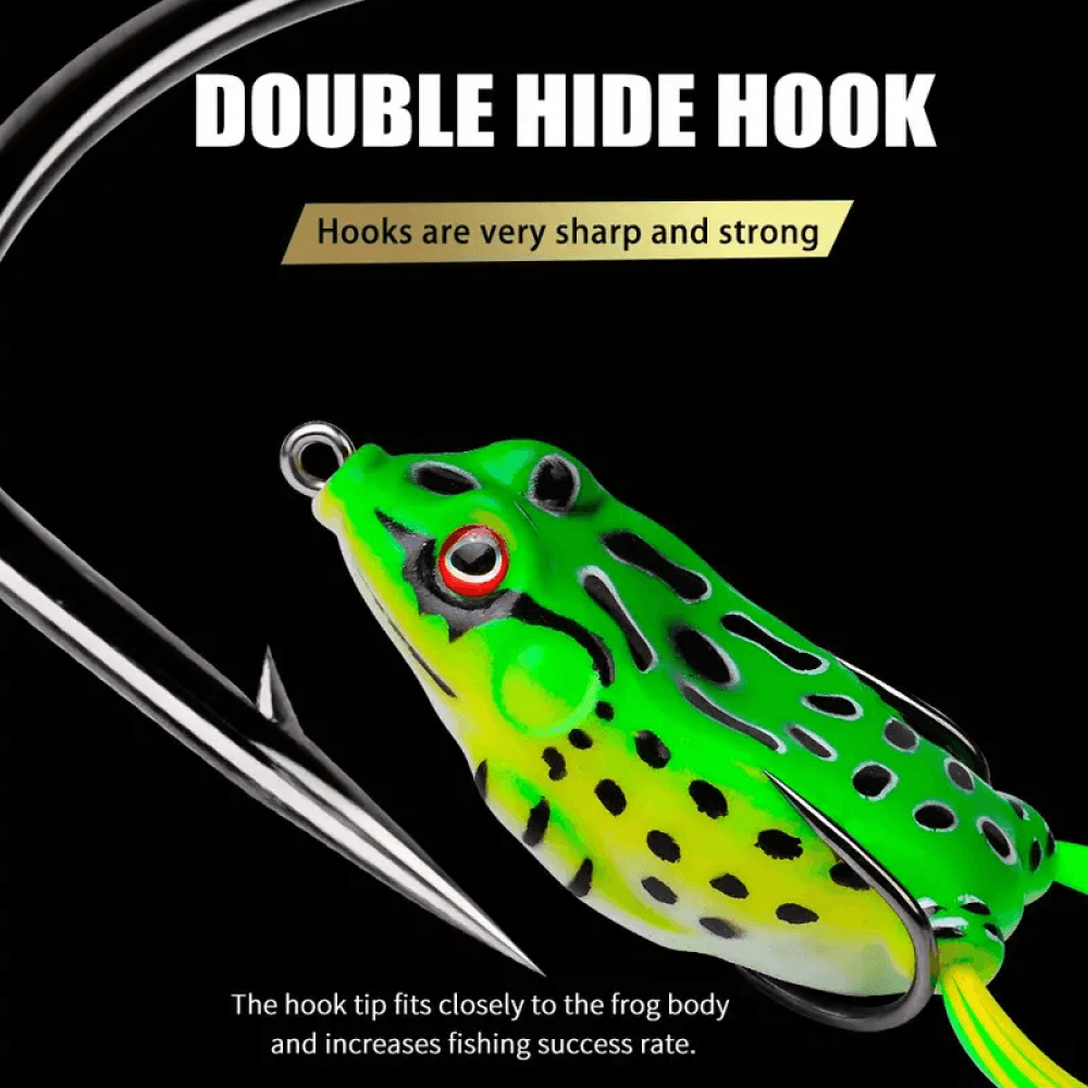 Umpan Pancing Bentuk Katak - TaffSPORT Umpan Pancing Katak Double Hook Bait Fishing Lure 3gr - RH055 SE5QGR_HIJAU Umpan Pancing Bentuk Katak - TaffSPORT Umpan Pancing Katak Double Hook Bait Fishing Lure 3gr - RH055 SE5QGR_HIJAU