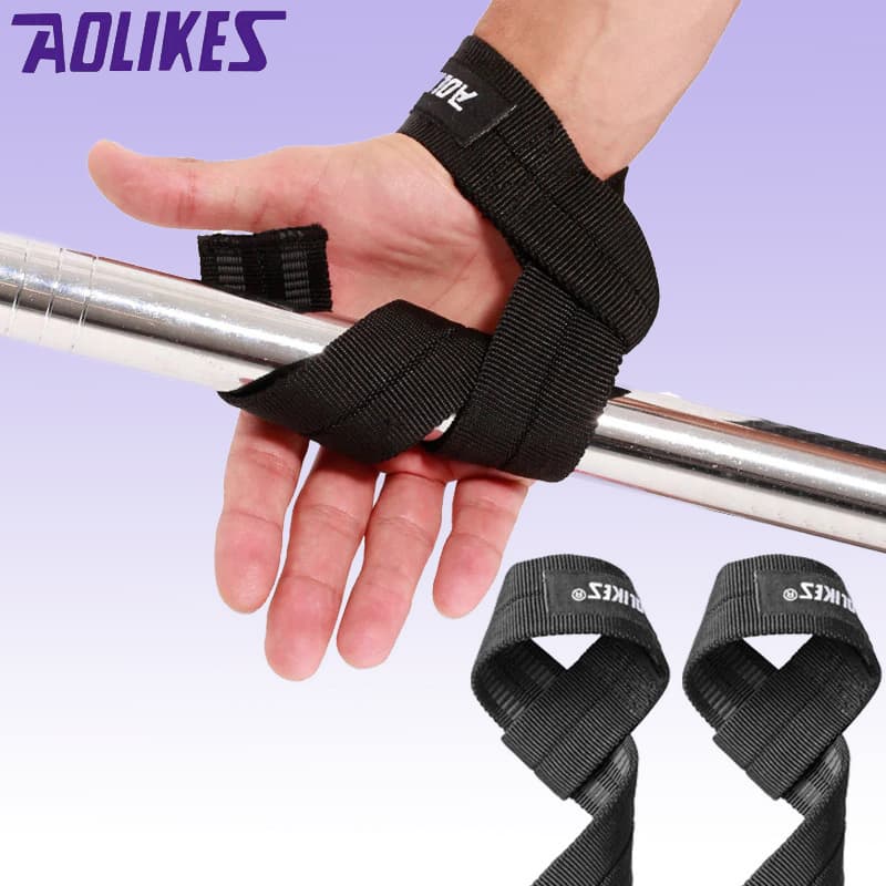 Strap Tangan Angkat Beban Anti Slip Strap Weight Lifting 2 PCS - AOLIKES Strap Tangan Angkat Beban Anti Slip Strap Weight Lifting 2 PCS - 7635 SE04BK_HITAM Strap Tangan Angkat Beban Anti Slip Strap Weight Lifting 2 PCS - AOLIKES Strap Tangan Angkat Beban Anti Slip Strap Weight Lifting 2 PCS - 7635 SE04BK_HITAM