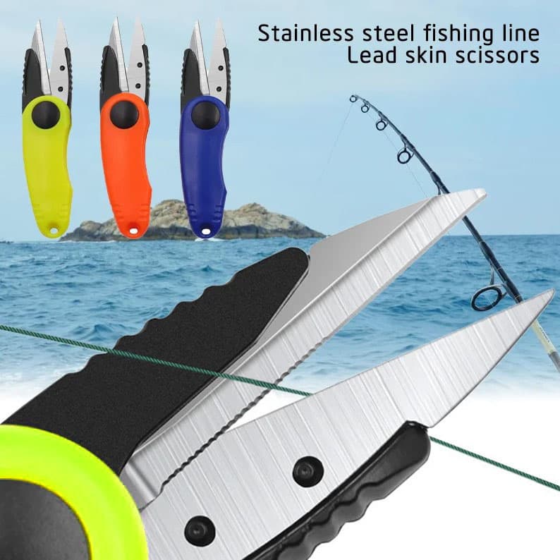 Gunting Kail Benang Pancing Stainless Steel Foldable Fishing Scissors