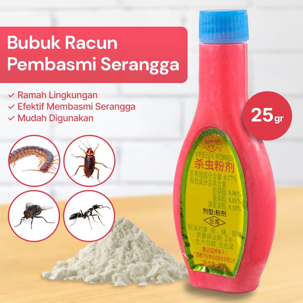 Bubuk Racun Pembasmi Serangga Powder Insektisida 25gr