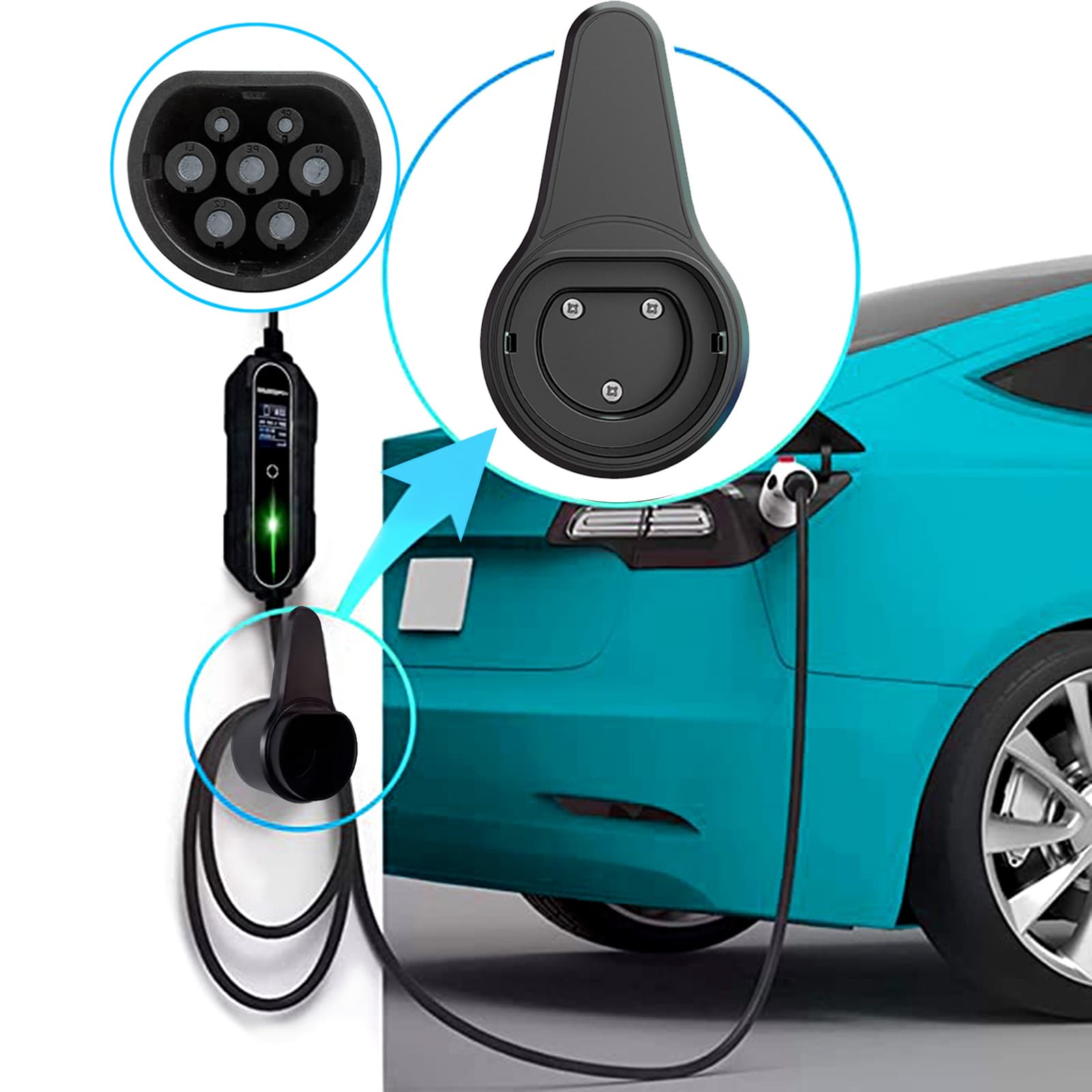 Gantungan Charger Mobil Listrik Type 2 EV Holder - MAIMEIMI Gantungan Charger Mobil Listrik Type 2 EV Holder - MM2 RSARBK_HITAM Gantungan Charger Mobil Listrik Type 2 EV Holder - MAIMEIMI Gantungan Charger Mobil Listrik Type 2 EV Holder - MM2 RSARBK_HITAM