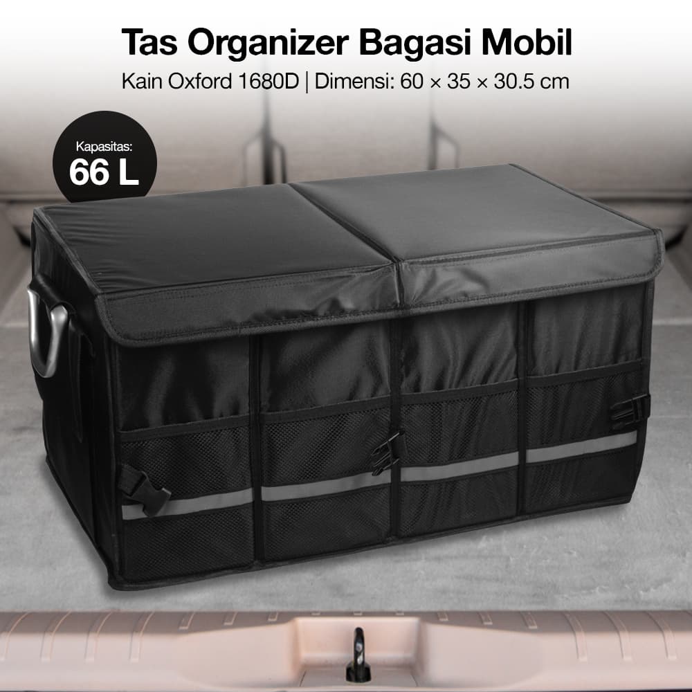Tas Organizer Bagasi Mobil Oxford Car Trunk Storage Bag