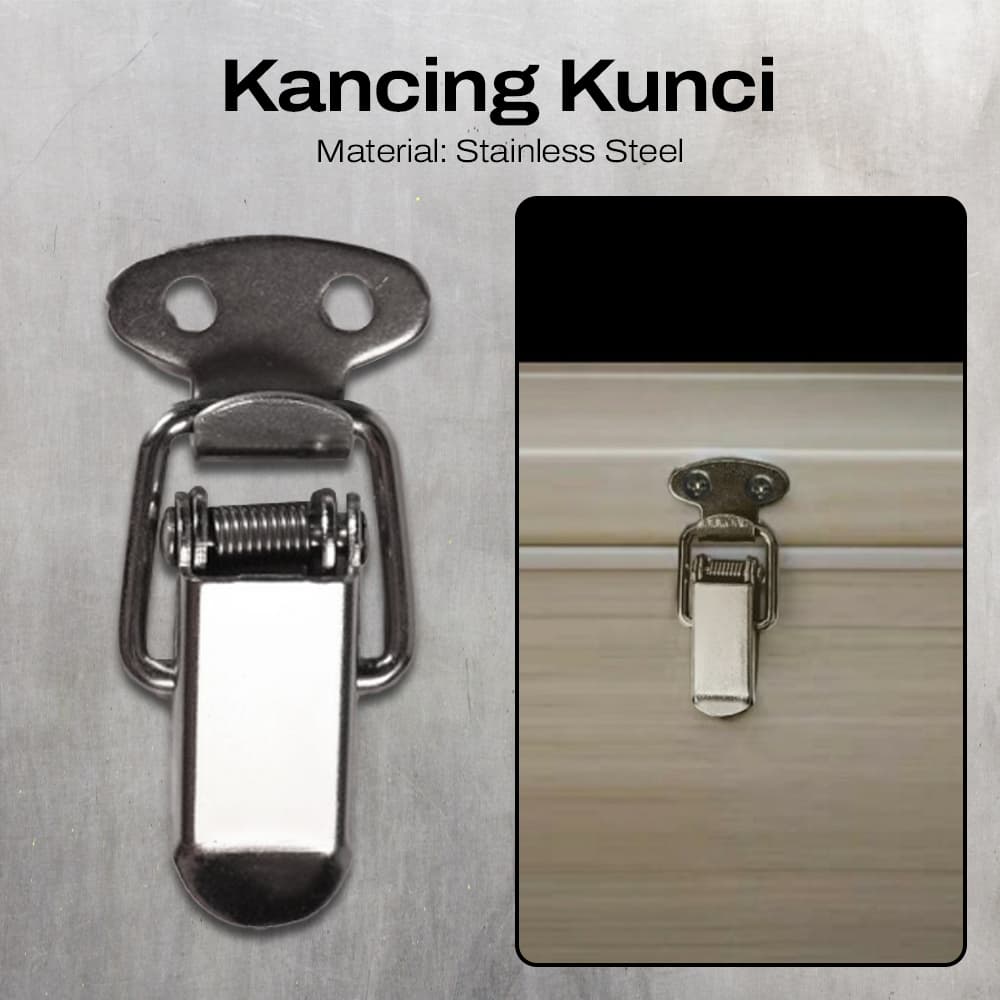 Kancing Kunci Spring Loaded Toggle Latch Catch Hasp