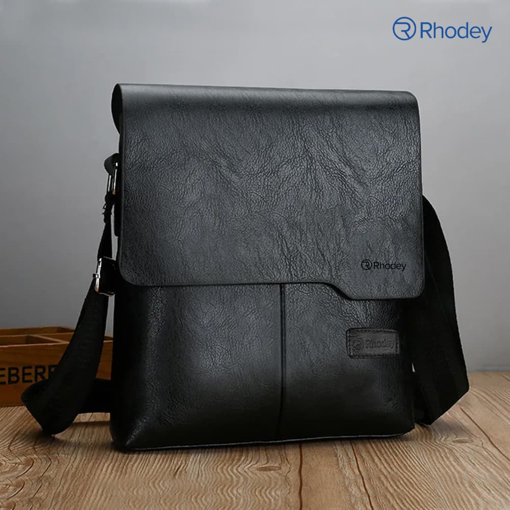Tas Selempang Bisnis Pria Elegant Messenger Bag PU Leather - Rhodey Tas Selempang Bisnis Pria Elegant Messenger Bag PU Leather - 9906 FB2NBK_HITAM Tas Selempang Bisnis Pria Elegant Messenger Bag PU Leather - Rhodey Tas Selempang Bisnis Pria Elegant Messenger Bag PU Leather - 9906 FB2NBK_HITAM