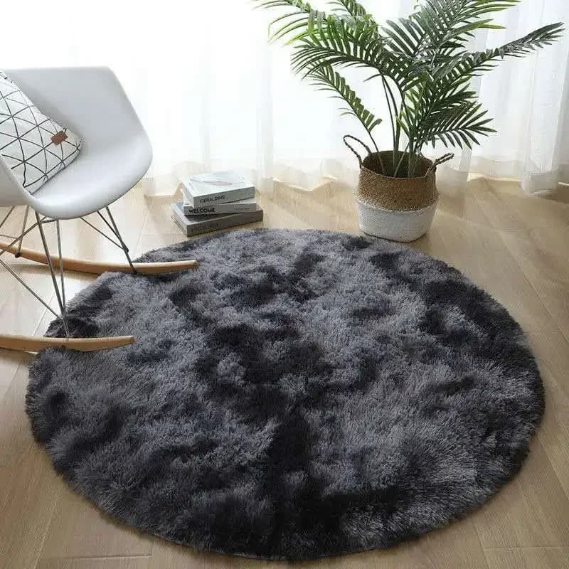 Karpet Bulu Soft Fluffy Round Rug Home Decor Plush Carpet - IBNUNU Karpet Bulu Soft Fluffy Round Rug Home Decor Plush Carpet - IB18 HT76DG_120_CM_DARK_GRAY Karpet Bulu Soft Fluffy Round Rug Home Decor Plush Carpet - IBNUNU Karpet Bulu Soft Fluffy Round Rug Home Decor Plush Carpet - IB18 HT76DG_120_CM_DARK_GRAY