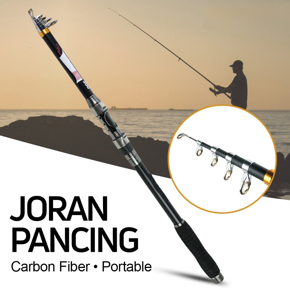 Joran Pancing Antena Portable Carbon Fiber Sea Fishing Rod - XINLONGWEI Joran Pancing Antena Carbon Fiber Telescopic Fishing Rod - JD25 THBEBK_5_SEGMENTS_2.4M_HITAM Joran Pancing Antena Portable Carbon Fiber Sea Fishing Rod - XINLONGWEI Joran Pancing Antena Carbon Fiber Telescopic Fishing Rod - JD25 THBEBK_5_SEGMENTS_2.4M_HITAM