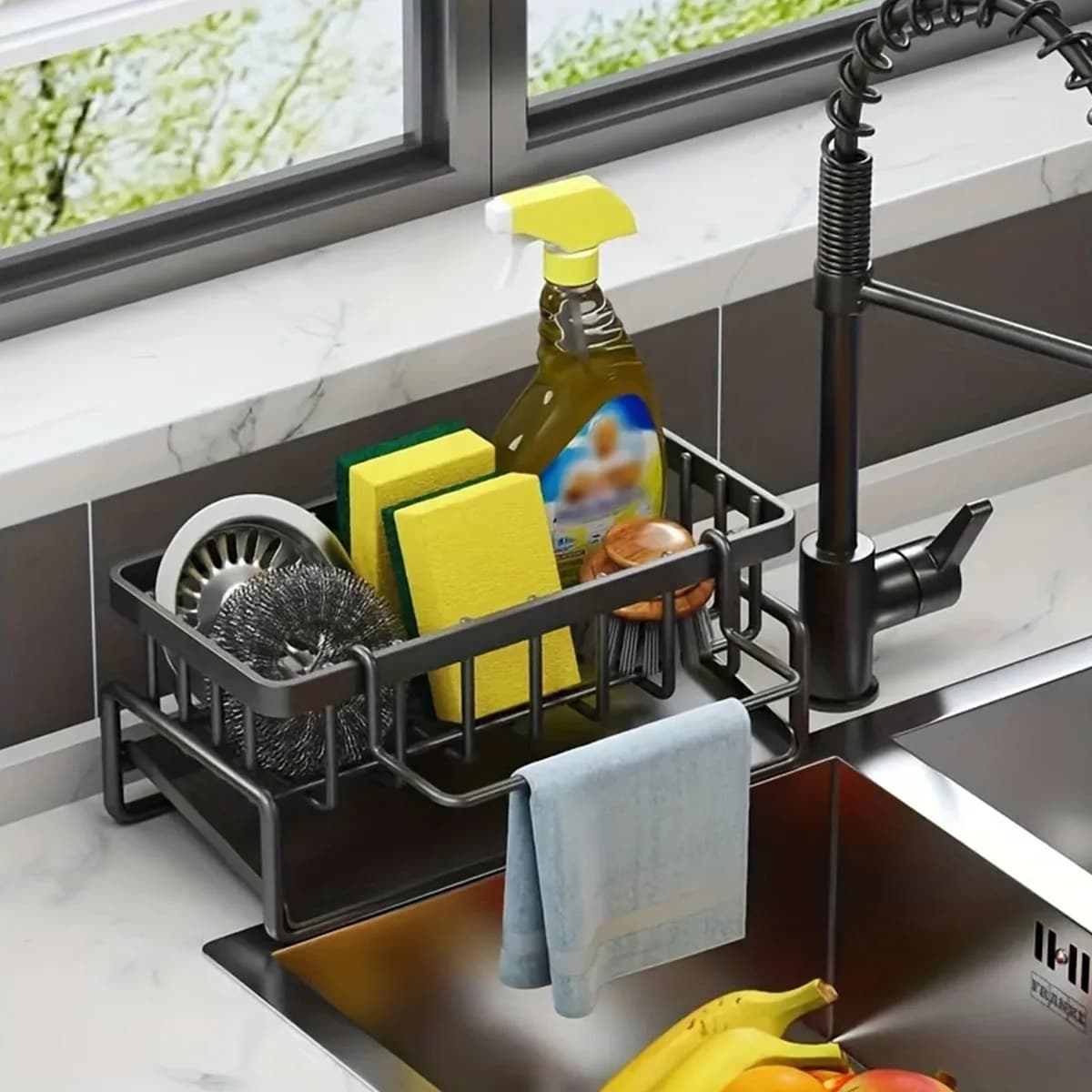 Rak Wastafel Sabun Cuci Piring Sink Drain Rack Carbon Steel - Sundries Rak Wastafel Sabun Cuci Piring Sink Drain Rack Carbon Steel - SD23 HT7YBK_HITAM Rak Wastafel Sabun Cuci Piring Sink Drain Rack Carbon Steel - Sundries Rak Wastafel Sabun Cuci Piring Sink Drain Rack Carbon Steel - SD23 HT7YBK_HITAM