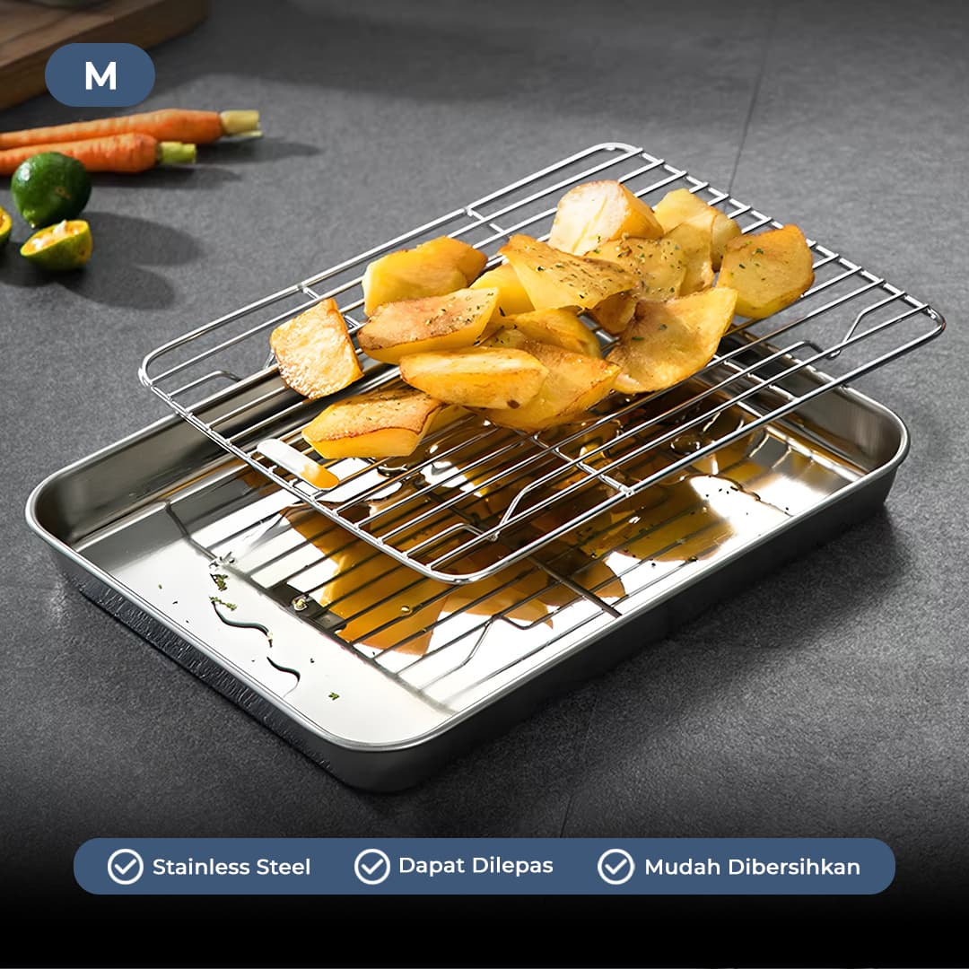 Rak Nampan Loyang Baking Sheet Cooling Rack Stainless Steel
