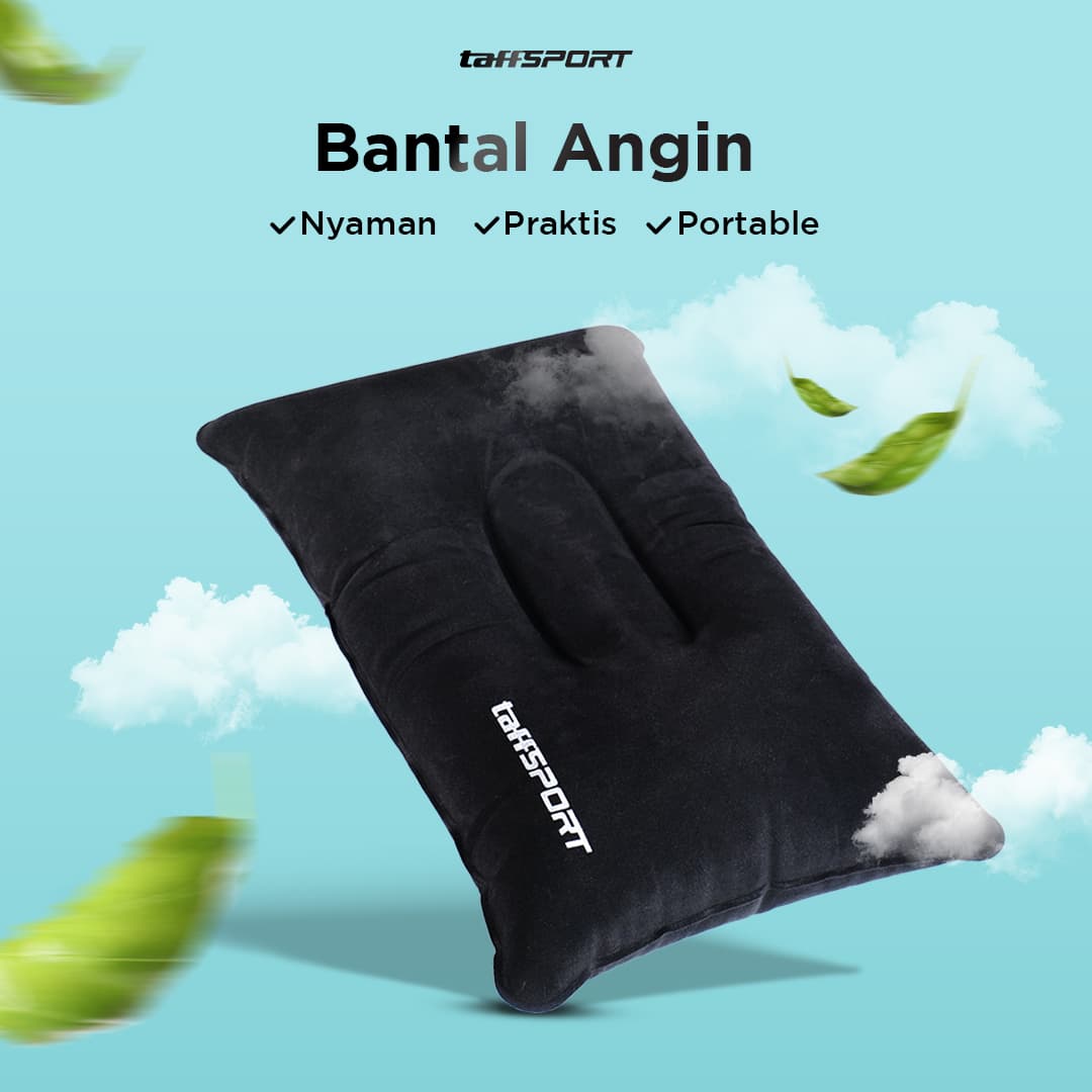 Bantal Angin Inflatable Portable Travel Air Pillow PVC