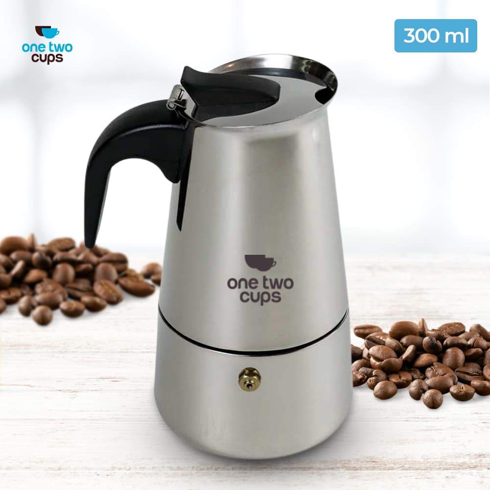 Moka Pot Espresso Coffee Maker Stovetop 6 Cup 300ml