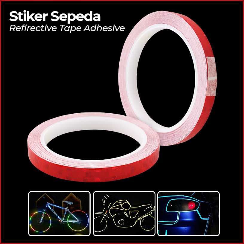 Stiker Sepeda Reflective Tape Adhesive MTB Bike 8Mx1cm