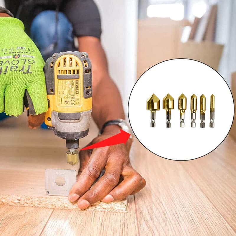 Mata Bor Drill Bit Countersink HSS 6-19mm 6 PCS