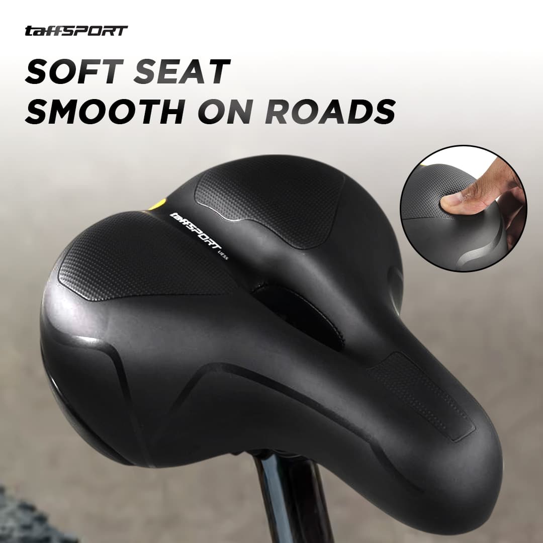 Sadel Sepeda Kulit Soft Pad Shock Absorber Ball Casual Style