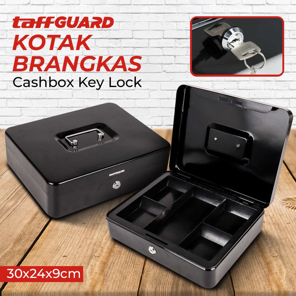 Brankas Uang Cash Safebox Key Lock