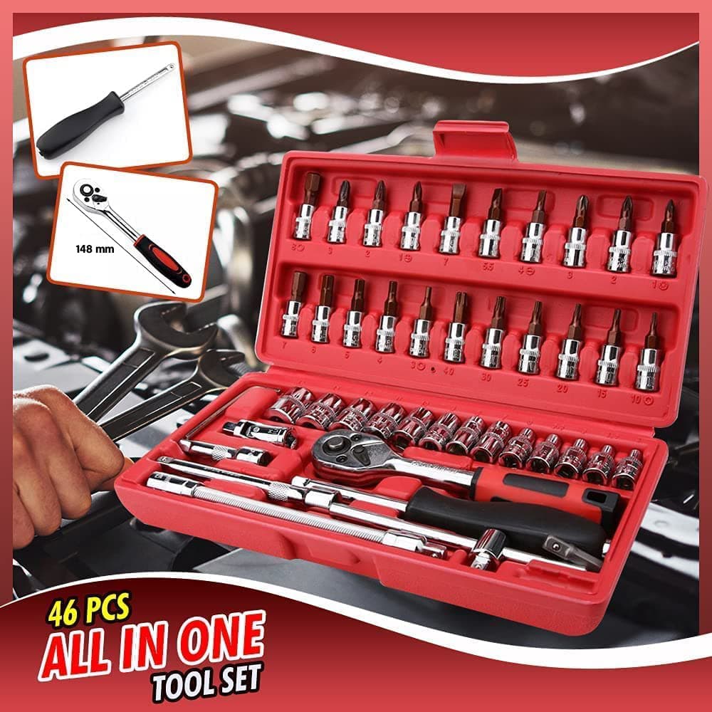 Obeng Set Reparasi Service Mobil 46in1