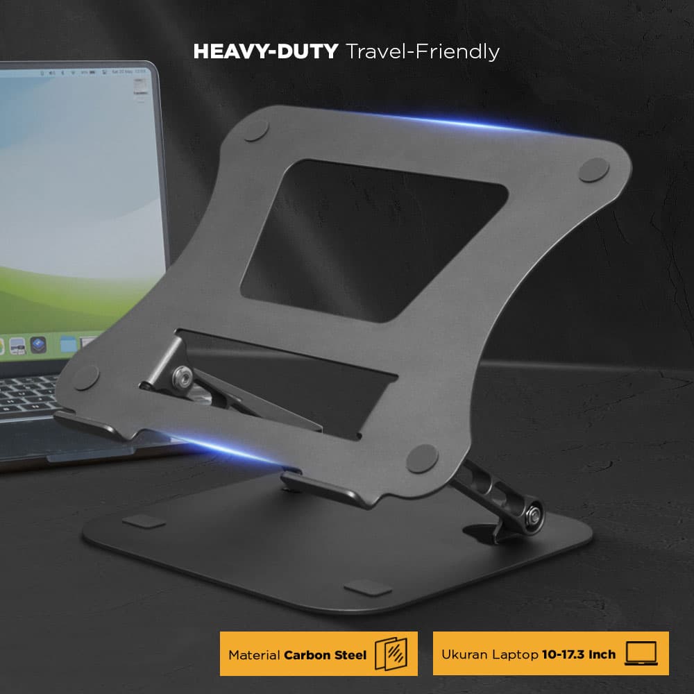 Laptop Stand Foldable Adjustable N16 Carbon Steel 10-17.3 Inch