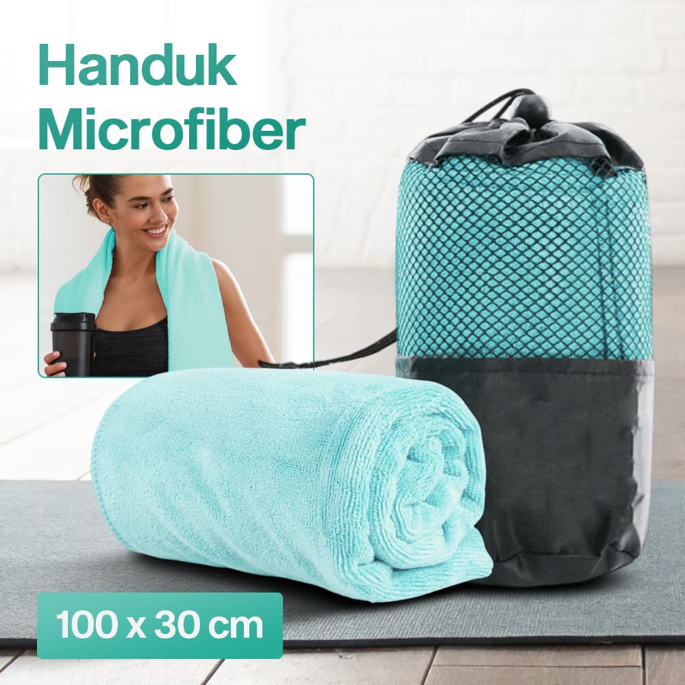 Handuk Microfiber Quick Dry 100x30cm with Storage Bag