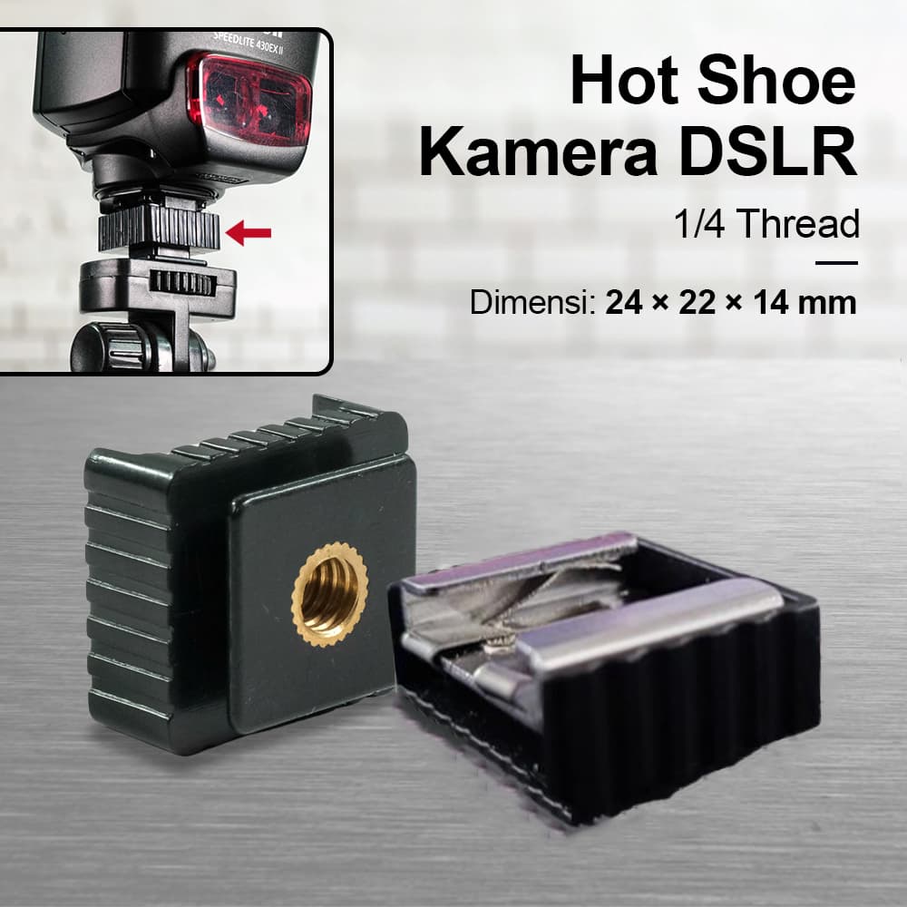 Hot Shoe Kamera DSLR 1/4 Inch Thread