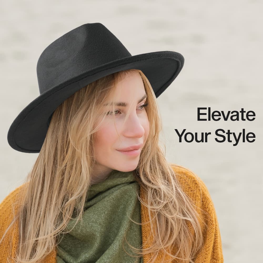 Topi Fedora Panama Laken Hat Jazz Classic Vintage