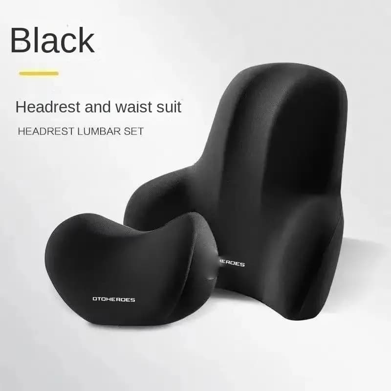 Bantal Mobil Leher Punggung Set Lumbar Support Seat Cushion