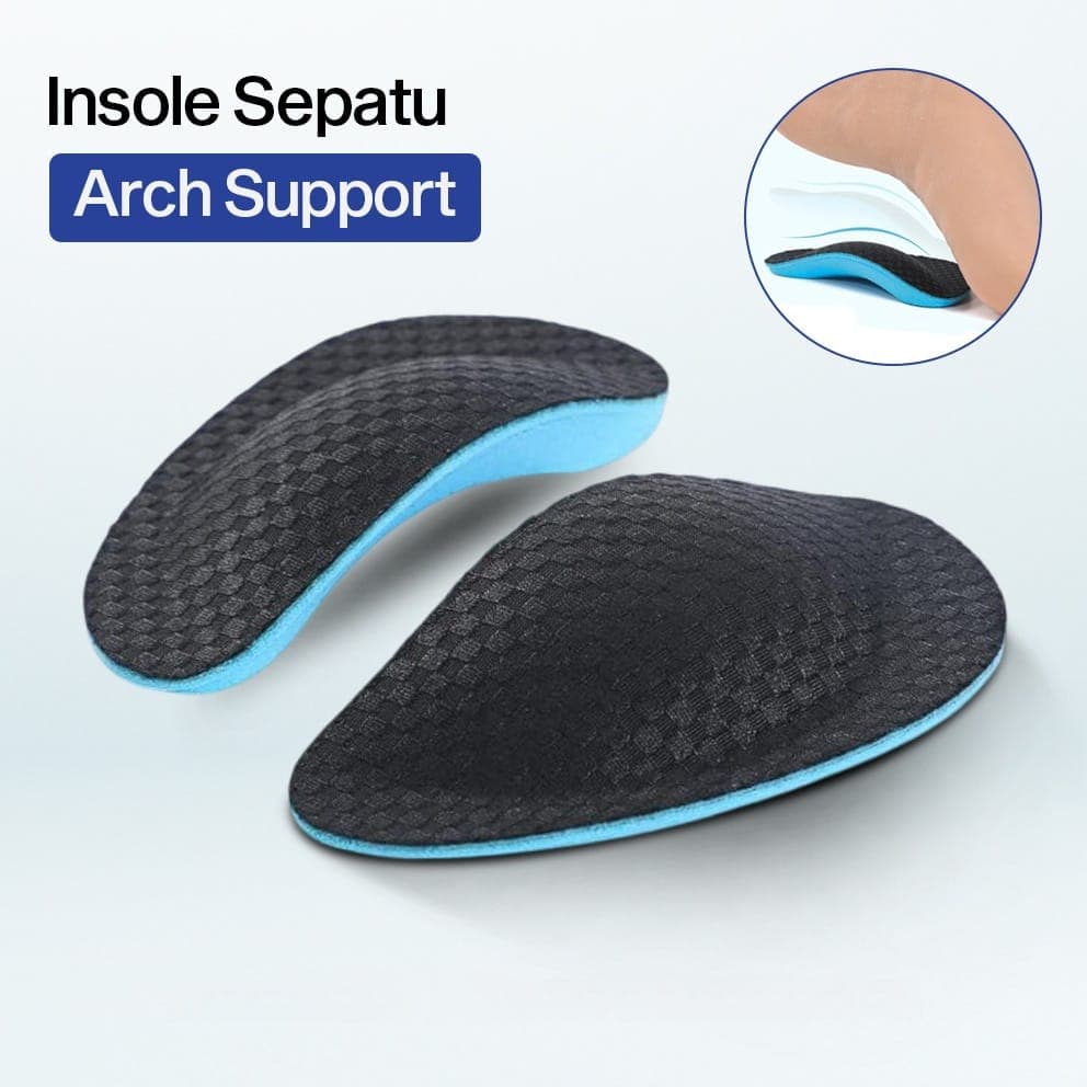 Insole Sepatu Alas Kaki Orthopedic Flat Feet Arch Support 1 Pair