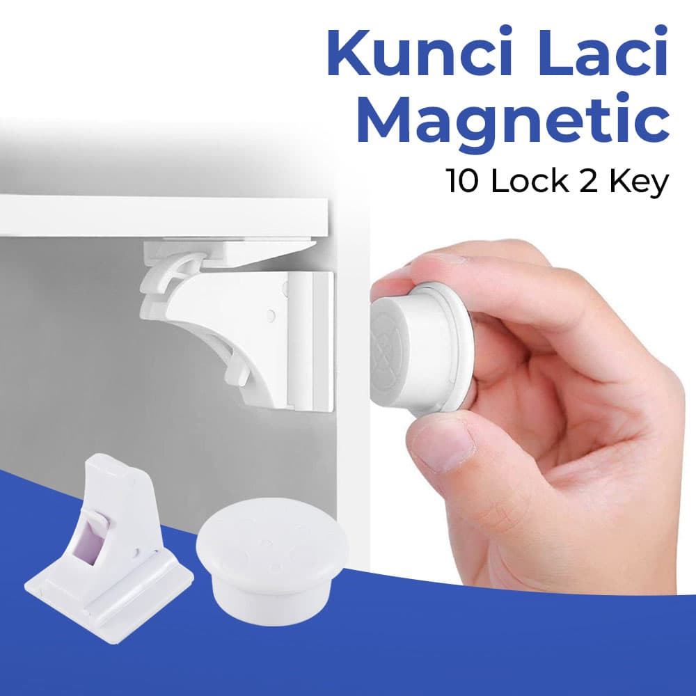 Kunci Laci Lemari Magnetic 10 Lock 2 Key