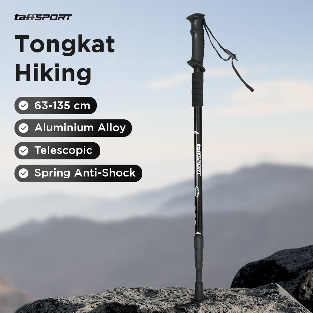 Tongkat Hiking Telescopic Trekking Pole Aluminium 135cm