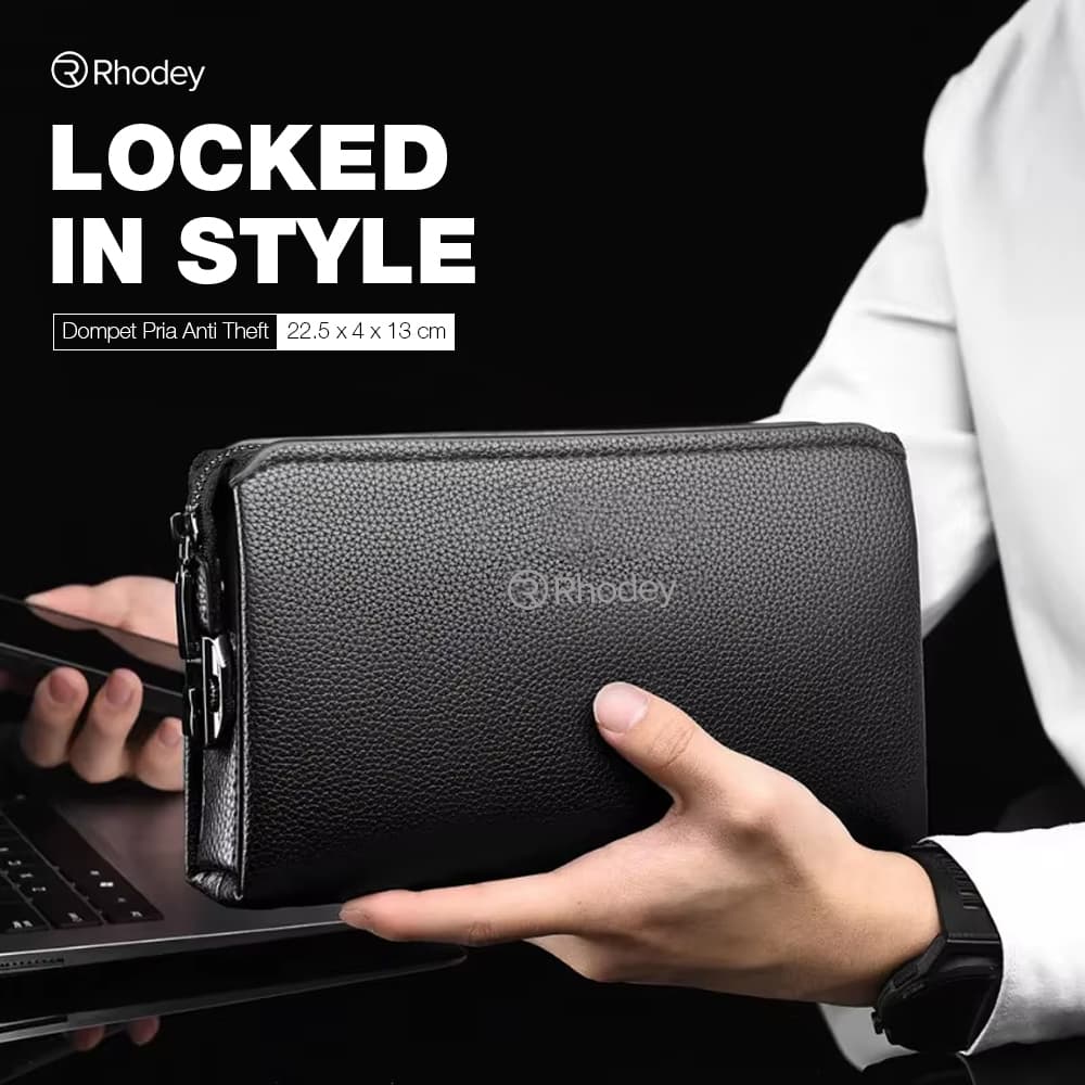 Dompet Pria Anti Theft Password Model Panjang