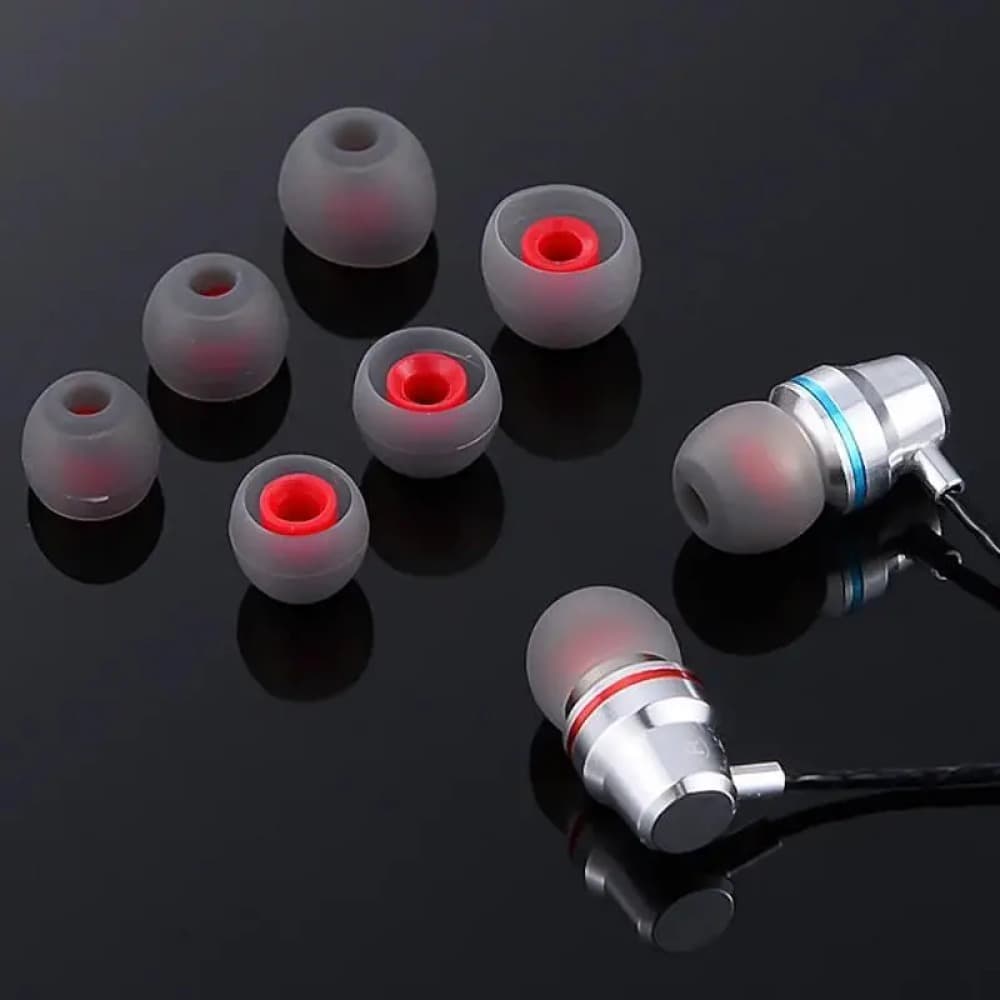 Universal Eartips Earbuds Silicone Gel Tip Replacement 3 Size 3 Pair